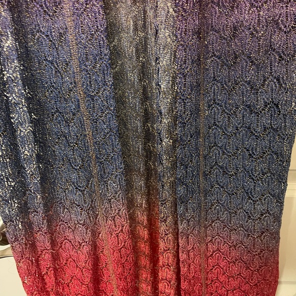 Patterned Lurex Sweater Duster - Picture 7 of 10